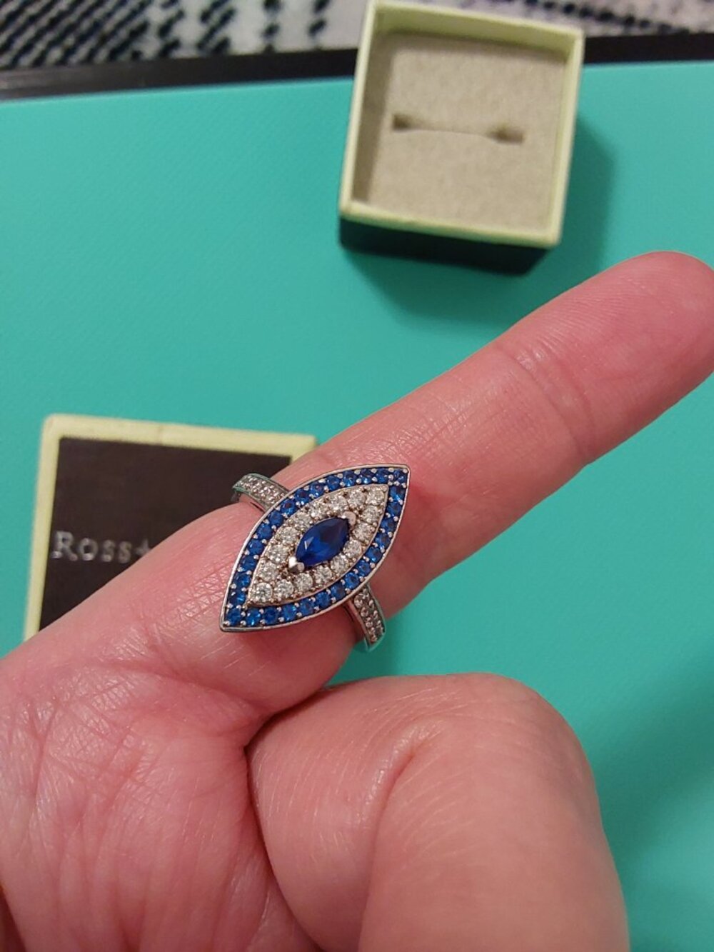 EVIL EYE RING ROSS SIMONS JEWELRY 2015 GORGEOUS - Picture 9 of 15
